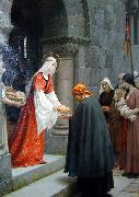 Edmund Blair Leighton The Charity of St Elizabeth of Hungary oil on canvas